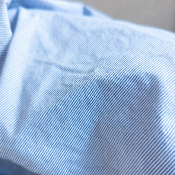 Banana Republic Mixed Media Striped Poplin Back Sweatshirt Grey - XS - Picture 6 of 11